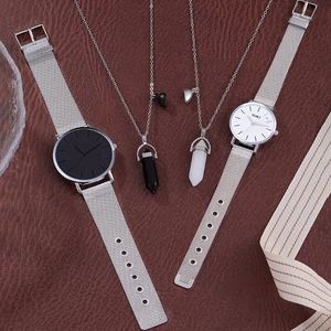 NJC مجموعة قلادة فاخرة رياضية/عصرية للزوجين من 20 حزام حزام 37 قرص دائري أسود أبيض من الفولاذ المقاوم للصدأ - Product Image 2