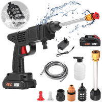 Nettoyeur de voiture sans fil haute pression, mini pistolet de lavage de voiture portable, machine de nettoyage de voiture