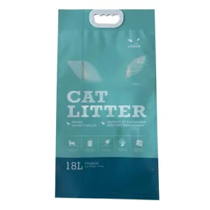 Grosir Rececle kustom cetak dapat terdegradasi plastik ekstra besar kosong tas pupuk kucing tas kotoran untuk kemasan