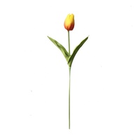 Bunga Tulip Mini buatan desain bunga simulasi pernikahan Tahun Baru Cina kembali sekolah grosir taman dalam ruangan