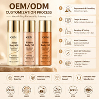 Huile Corporelle Scintillante Végane en Gros, Parfumée, Effet Bronze, Imperméable, Protection Solaire, Hydratante, Accepte l'Étiquetage Personnalisé