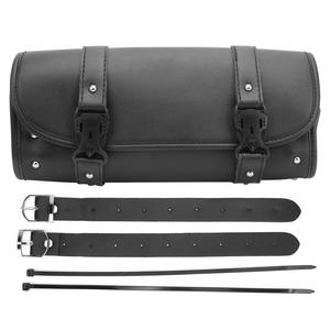 Bolsa de Almacenamiento de Herramientas de Cuero PU, Organizador Delantero y Trasero, Alforja Universal para Motocicleta - Product Image 1
