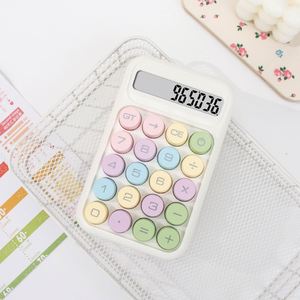 Calculatrices mécaniques X1031-2 très vendues, écran LCD 12 chiffres, boutons ronds, calculatrice de bureau colorée et mignonne pour le bureau et l'école - Product Image 3