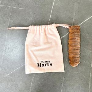 Wholesale Eco Muslin Cotton <b>Drawstring</b> Bag Custom Printed Reusable Cotton <b>Pouch</b> Pink Color Jewelry <b>Pouch</b> with Printed Ribbon - Product Image 3