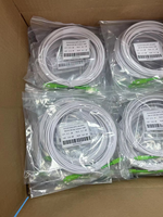 Kabel Jumper Serat Optik FTTH Konektor SC/APC, Kabel Patch Cord Berpelindung untuk Komunikasi Serat Optik