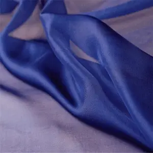 Mulberry Colorful Clear Grain breathable Silk Chiffon Fabric 100% Silk for Women Scarf Hijab Saree
