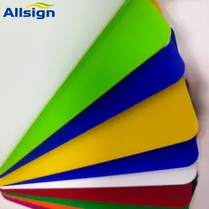 Allsign แผ่นอะคริลิคหล่อเพอร์สเพ็กซ์หนา3มม. สีแดงเขียวส้มสี2มม. 5มม. 6มม.