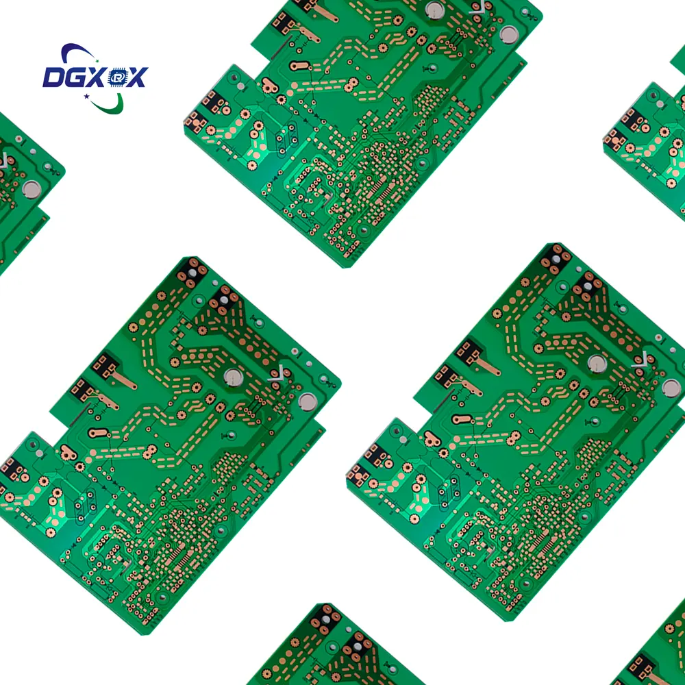 Papan sirkuit cetak prototipe aluminium bersertifikat RoHS pcb dua sisi manufaktur perakitan PCB multilapis FR-4 basis HASL