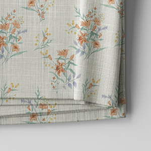 Tissu tissé imprimé intégral en <span class=keywords><strong>lin</strong></span> et coton pour robes d'été, chemisiers, usines de confection, commandes de vêtements en gros, commandes de robes en gros - Product Image 2