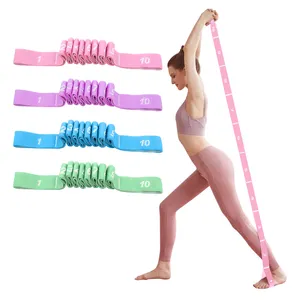 Nylon Elastic Stretch Strap For Gym And Yoga Training Perfect Home Workout Loop Band For Physical Therapy Yoga