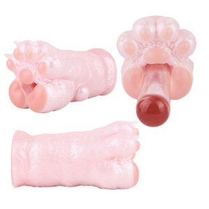 GEEBAスーパーソフト & かわいいシリコーンピンク猫爪男性マスターベーターセックスおもちゃ男性前立腺マッサージストロークペニス刺激セックスおもちゃ - Product Image 1