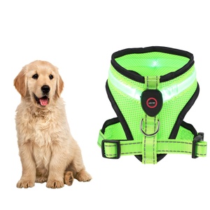 Gilet lumineux pour animaux de compagnie rembourré et doux, confortable et relaxant, rechargeable par USB personnalisé, harnais LED lumineux pour chien - Product Image 1