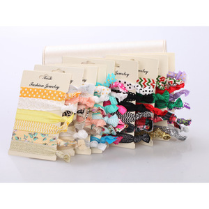 Bijoux de mode, attaches pour cheveux, nœuds élastiques, style décontracté pour femmes, style japonais et coréen, emballage en carton multifonctionnel - Product Image 3