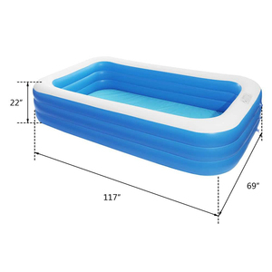 <span class=keywords><strong>Piscine</strong></span> <span class=keywords><strong>gonflable</strong></span> rectangulaire en PVC de 10x6 <span class=keywords><strong>pieds</strong></span> pour la famille, idéale pour le jardin et l'extérieur - Product Image 3