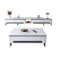 Ensemble Meuble TV et Table Basse Design Italien Pas Cher en Gros – Meuble TV Moderne en Bois Massif pour Salon