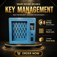 Armoire de gestion des clés intelligente RFID avec fonction de suivi des clés en temps réel, armoire de gestion des clés pour véhicules d'entreprise