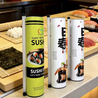 Contenants à sushi jetables biodégradables de qualité alimentaire, imprimés sur mesure, couleur personnalisable, pour la restauration, tubes en papier pour sushi push pop