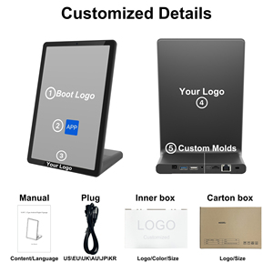 Kiosco Vertical de Sobremesa en Forma de L de 11 Pulgadas para Pedidos Automatizados en Restaurantes, para Menús Digitales y Pedidos con Código QR WL1109TV Integrat - Product Image 3