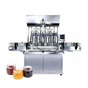 Máquina Llenadora de Líquidos Automática de Alta Velocidad Brenu de Cuatro Cabezales para Yogurt, Mermelada, Jugo, Loción Espesa, Alta Precisión 1%, Plástico - Product Image 4