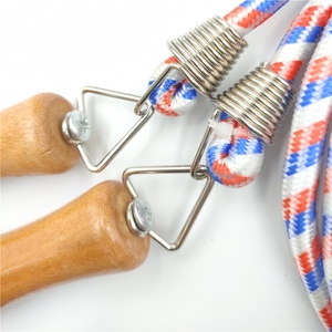 Ngoài Trời Cổ Điển Tập Thể Dục Vật Lý Dây Có Thể Điều Chỉnh Nhảy Dây Tập Thể Dục Nhiều Màu Bện Tập Thể Dục Dây Với Tay Cầm Bằng Gỗ - Product Image 4