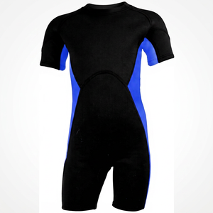 Traje de Neopreno Unisex para Adultos, Manga Larga, Estilo Marinero, 3.0mm de Grosor, Cierre en el Pecho, Color Azul y Negro, Impermeable, para Natación de Verano - Product Image 1