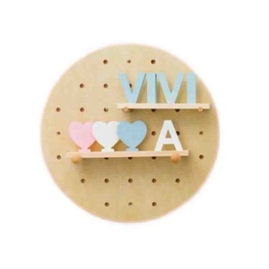 INS风格厨房和浴室壁挂式储物架DIY木孔板展示架 - Product Image 3
