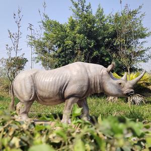 Simulation anti-soleil fait à la main nouveau design animatronique modèle animal mécanique rhinocéros à vendre - Product Image 5