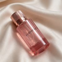 Flacon de parfum de haute qualité rose, flacon de parfum OEM 30 ml, flacon de parfum de luxe rechargeable 50 ml, flacon de parfum en verre