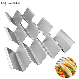 Stainless Steel Tortilla Rack Reusable Taco Holder Spring Roll Stand Sandwich Rack Picnic Use - Product Image 5