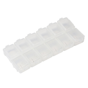 Detachable Half Transparent Nail Decoration <b>Storage</b> <b>Box</b> Diamond Painting Accessories Salon Manicure Organizer Container <b>Tool</b> - Product Image 5