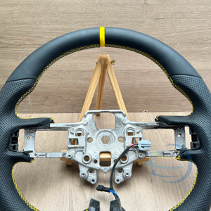 Entrega Rápida para <span class=keywords><strong>Ford</strong></span> Mustang Fusion F150 Ranger Raptor Focus St Mk3 Mk2 <span class=keywords><strong>Fiesta</strong></span> Mk7 Mk6 <span class=keywords><strong>Volante</strong></span> de Cuero y Fibra de Carbono - Product Image 2