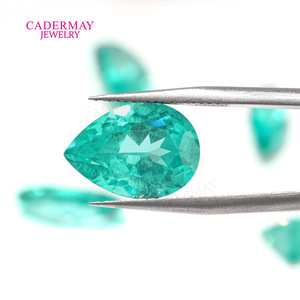 CADERMAY JEWELRY Paraiba Pear Cut Loose Stone Natural YAG Aluminum Garnet For Jewelry Making - Product Image 1
