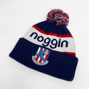 Custom Jacquard Embroidery Knitted Hat World Sports Events Rugby Football Team Supporter Hats Soccer Club Cup Fan <strong>Pom</strong> <strong>Pom</strong> <strong>Beanie</strong> - Product Image 4