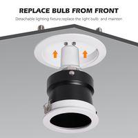Fabricant de LED, downlight LED COB, éclairage encastré, spots LED, downlight LED GU10 pour salle de bain intérieure