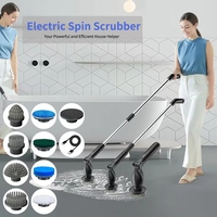 Nettoyeur électrique pour plastique, avec têtes interchangeables à long manche, pour évier de cuisine, patio, sol, mur, rechargeable, étanche
