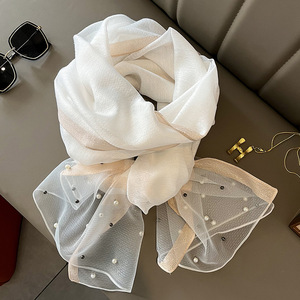 Venta al por mayor señoras <span class=keywords><strong>cabeza</strong></span> bufanda de seda chal femenino fino Sammer señora <span class=keywords><strong>playa</strong></span> bufandas - Product Image 1