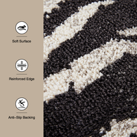 Dsermer Maschinell Hergestellter Moderner Großer Teppich mit Zebra-Muster für Wohnzimmer Mindestbestellmenge 1 Stück
