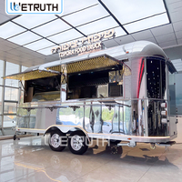 Camion de restauration mobile Wetruth personnalisé pour café, homologué DOT, avec plan de travail en acier inoxydable, remorque de camion de restauration à vendre