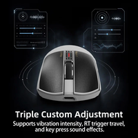 Souris de jeu sans fil IPI Haze X Tri-Mode PAW3955 52000 DPI Taux de polling 8K Interrupteur haptique TMR Légère RGB Rechargeable Esports