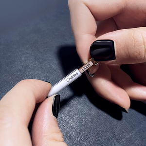 2024 Tùy Chỉnh Tên Ẩn Tin Nhắn Vòng Cổ Hợp Thời Trang Thép Không Gỉ Thanh Trống Cá Nhân Sợi Cho Phụ Nữ Người Yêu Quà Tặng Khắc - Product Image 3