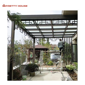 Techo Corredizo Personalizado para Terraza, Techo Inclinado de Vidrio Laminado, Invernadero Impermeable para <span class=keywords><strong>Casa</strong></span> o Villa - Product Image 4