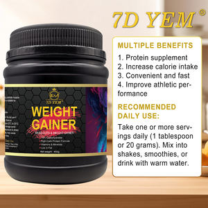 Superventas 7D YEM Weight Gainer 400g OEM High - Carb Protein Powder para el crecimiento muscular y el impulso de calorías - Product Image 3