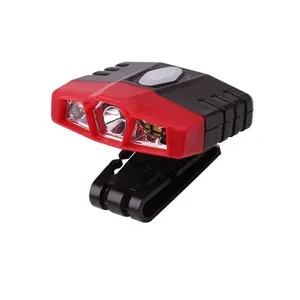 USB Direct Charging Sensor Farol Cabeça Lanterna Cob LED Farol Camping Running Stirnlampe Indução Hat Clip Lights