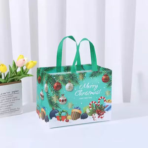Gepersonaliseerde Kersttassen Op Maat Eco-Vriendelijke Grote Niet-Geweven Opvouwbare Boodschappentas Voor Boodschappen En Kinderen Kerstcadeau - Product Image 5