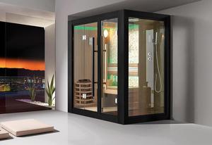 Sauna de <span class=keywords><strong>vapor</strong></span> portátil para interiores de madera maciza de cedro rojo para 4 personas con <span class=keywords><strong>baño</strong></span> de <span class=keywords><strong>vapor</strong></span> húmedo - Product Image 2