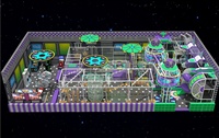 Solution clé en main tout-en-un : aire de jeux intérieure commerciale sur le thème de la science-fiction spatiale, haut de gamme, certifiée sécurité, personnalisable, grande zone de jeu AR