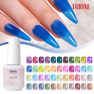 Vernis Gel UV Effet Verre Séchage Rapide pour Ongles, Marque Privée, 66 Couleurs, Longue Durée, Non Toxique, 15ml, Gel de Finition Transparent, Vente en Gros OEM - Product Image 1