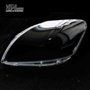 YEA AUTO Cache-phare de voiture, lentille de phare en verre pour Toyota Vios, cache-lentille 2008 - 2012, <span class=keywords><strong>abat</strong></span>-<span class=keywords><strong>jour</strong></span> en PC, coque transparente - Product Image 1