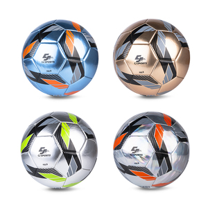 CJ Sports Silver TPU 410-450g Ballon de football durable cousu à la machine pour les matchs d'entraînement récréatif au Vietnam - Product Image 1