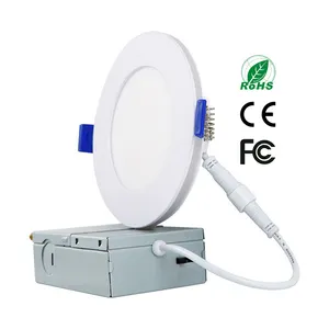 Ultra Thin Daylight Dimmable Can Killer Downlight 4" 6" 8" LED Recessed Ceiling Lights Decoration With Night Light